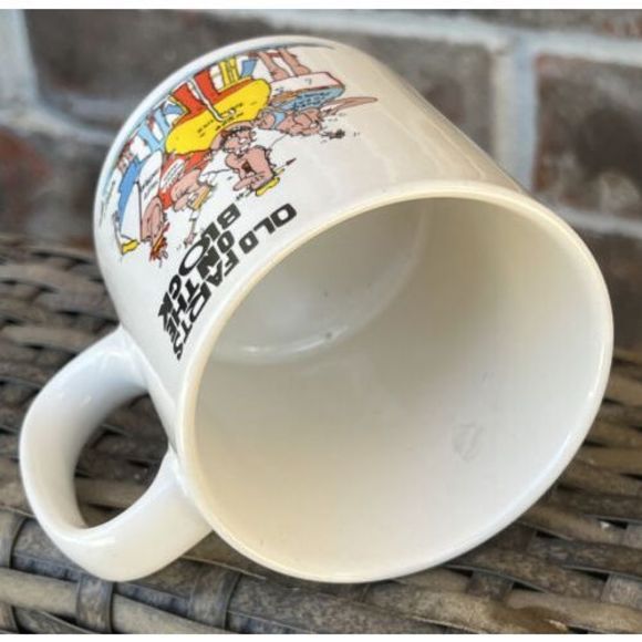 Vintage Old Farts On The Block Mug - Old Fart - Laff Times S Papal Korea Funny - Picture 10 of 12